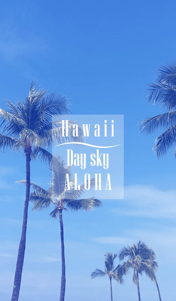 [LINE着せ替え] Hawaii Day Sky  ALOHA..の画像1