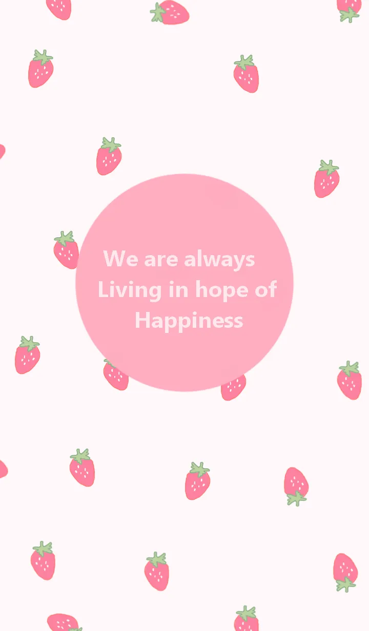 [LINE着せ替え] strawberry / pinkの画像1