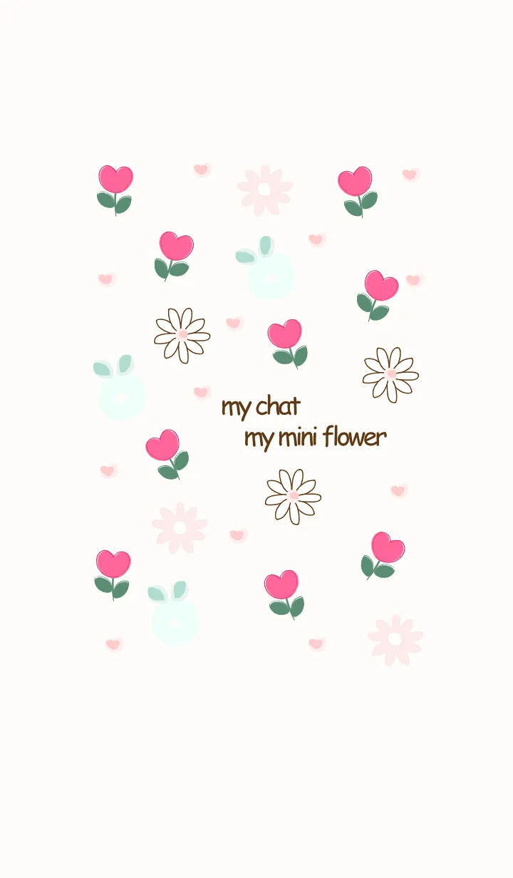 [LINE着せ替え] Minimal pink flowers 13 :)の画像1