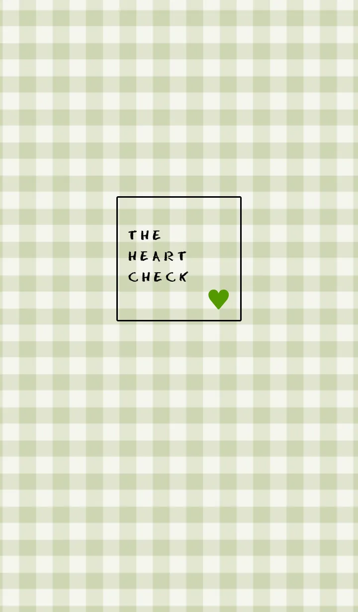 [LINE着せ替え] ザ ハート チェック 09の画像1