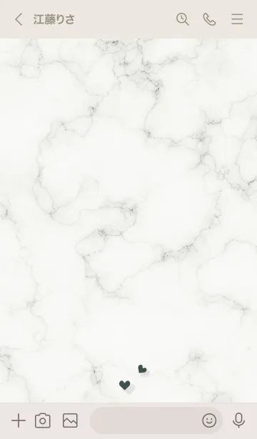 [LINE着せ替え] ～コネクト♥ベージュ19_1～の画像3