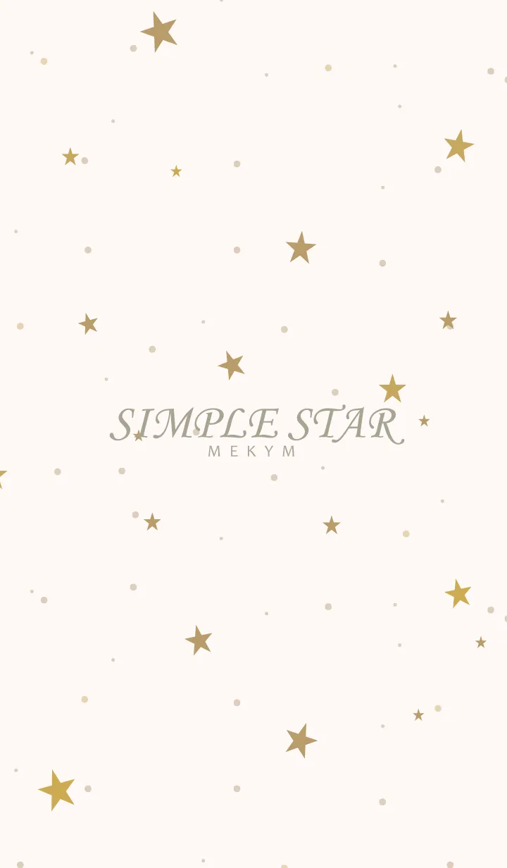 [LINE着せ替え] SIMPLE STAR - NATURAL YELLOW - 45の画像1