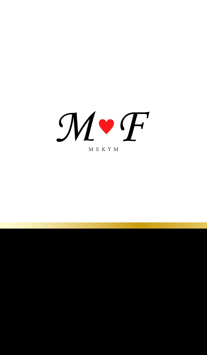 [LINE着せ替え] Love Initial M&F イニシャル 6の画像1