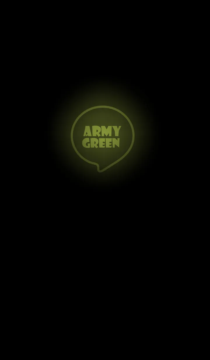 [LINE着せ替え] Army Green Neon Theme Ver.4 (JP)の画像1