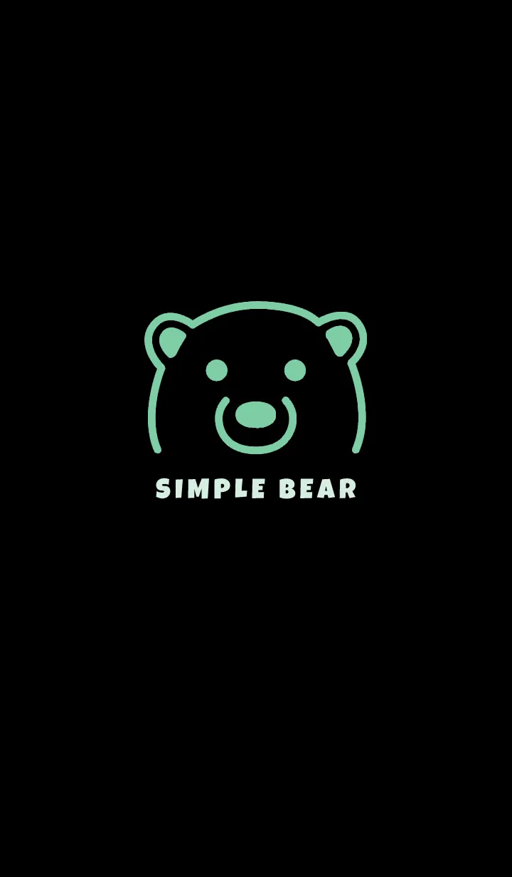 [LINE着せ替え] シンプル ベア 07の画像1