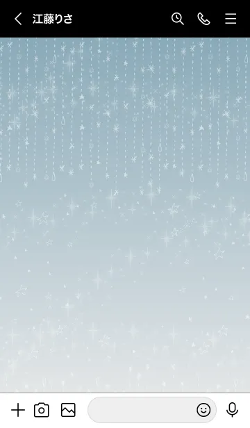 [LINE着せ替え] 星空グラデーション スマイル23の画像3