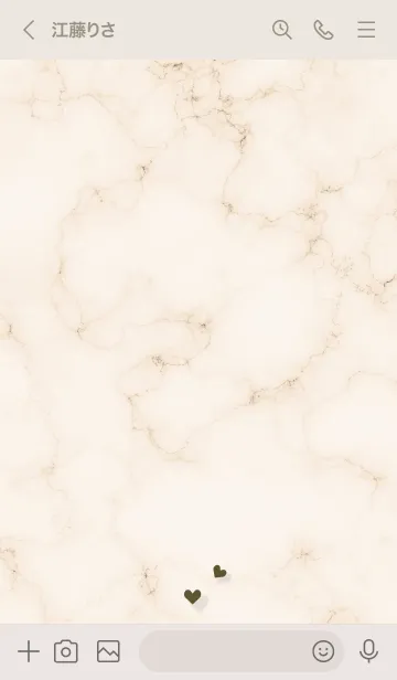 [LINE着せ替え] ～コネクト♥ベージュ30_1～の画像3