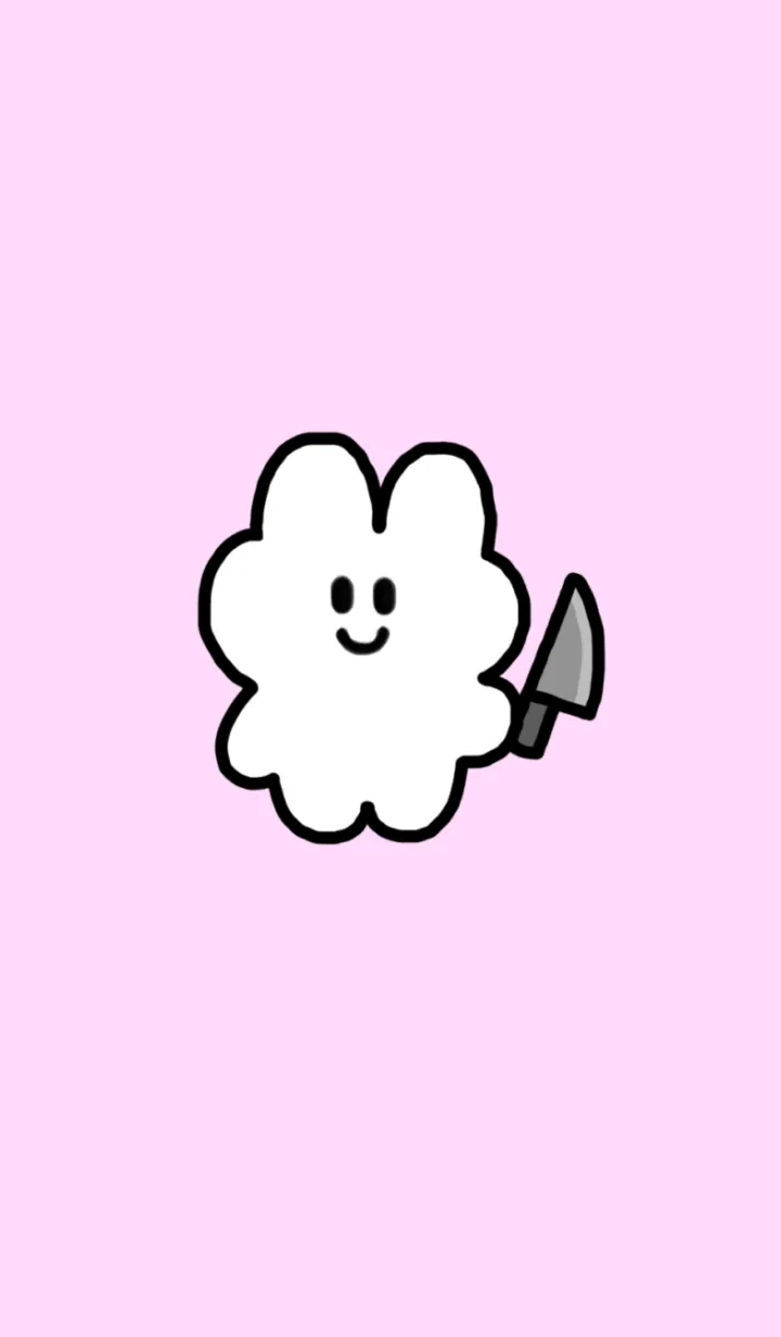 [LINE着せ替え] 包丁うさぎさんの画像1