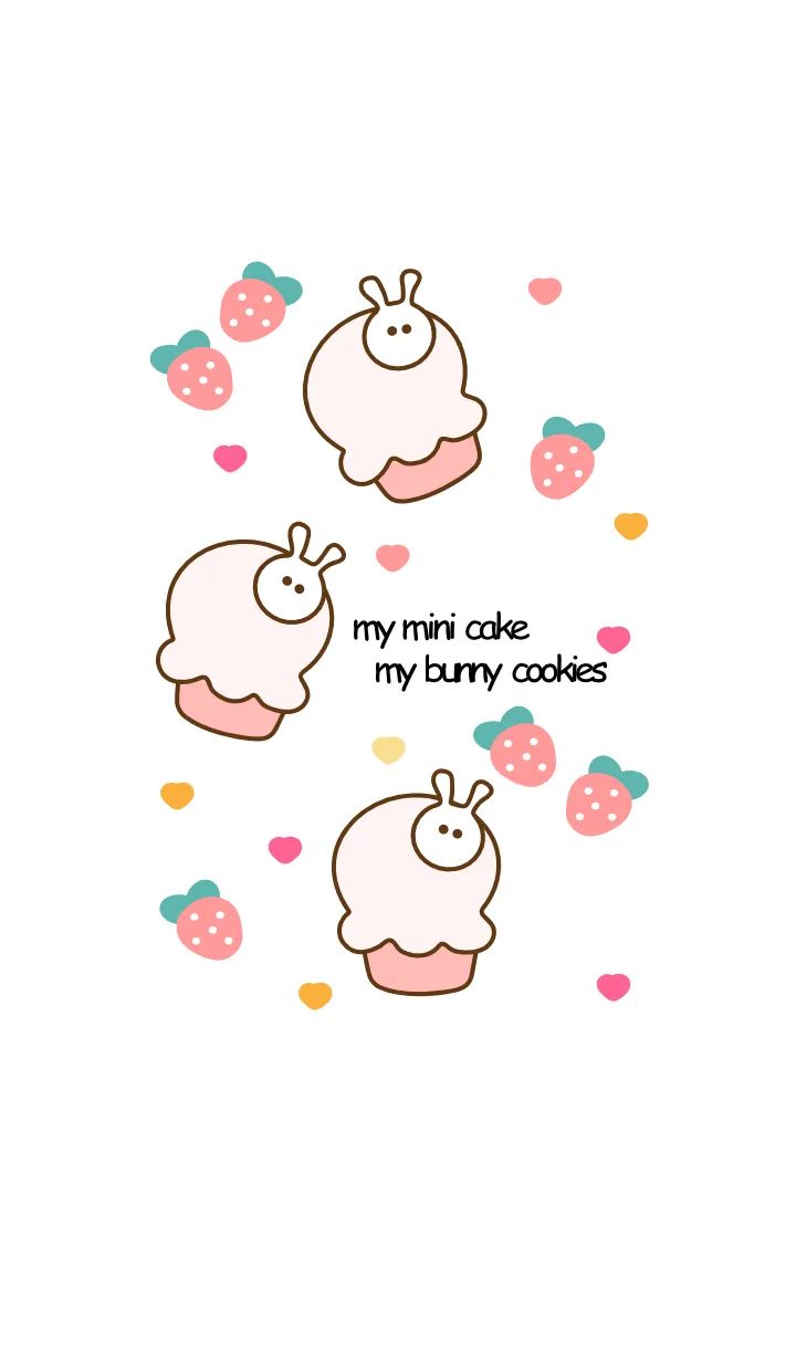 [LINE着せ替え] Mini cake & bunny cookies 9の画像1