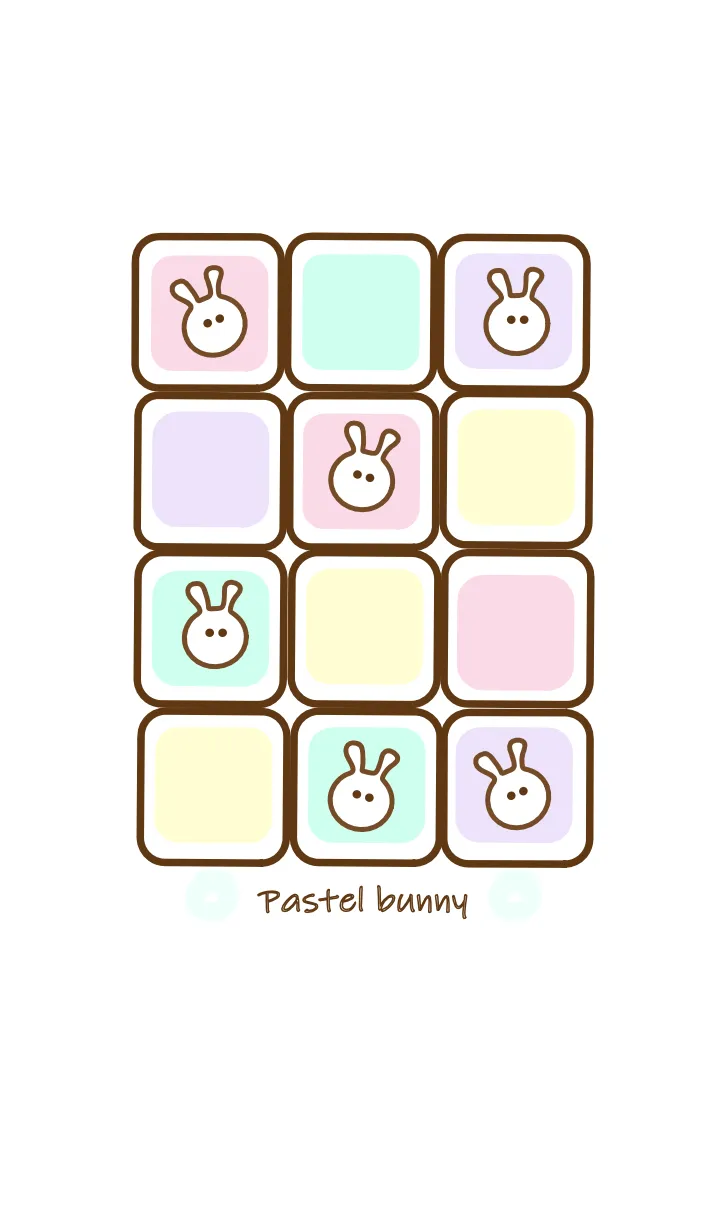 [LINE着せ替え] mini pastel bunny 7の画像1