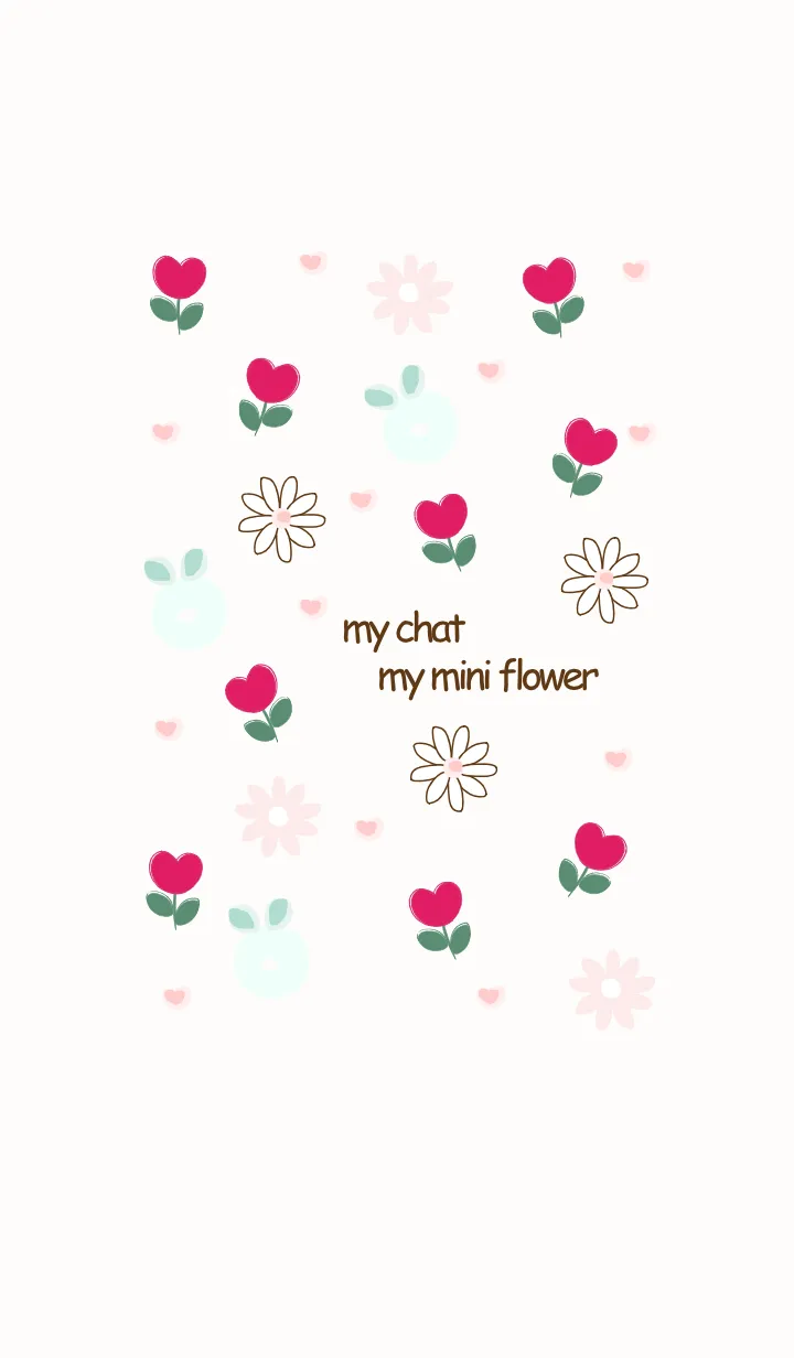 [LINE着せ替え] mini red flowers 16の画像1