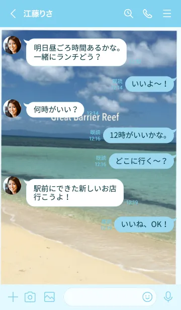 [LINE着せ替え] Great Barrier Reef グレートバリアリーフの画像4