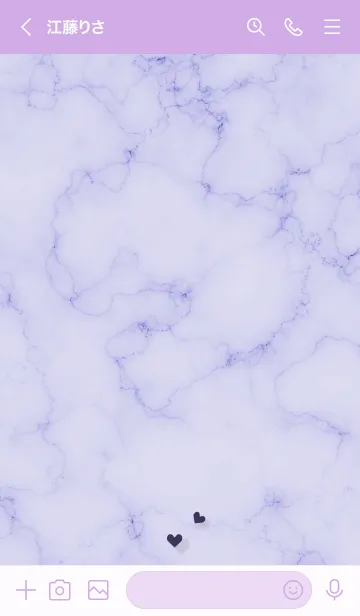 [LINE着せ替え] ～コネクト♥パープル35_1～の画像3