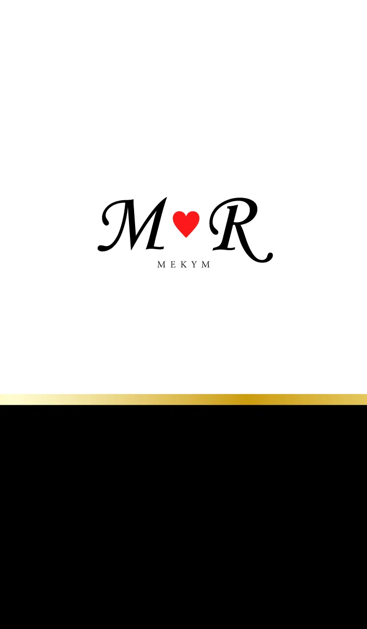 Love Initial M&R イニシャル 6のLINE着せ替え