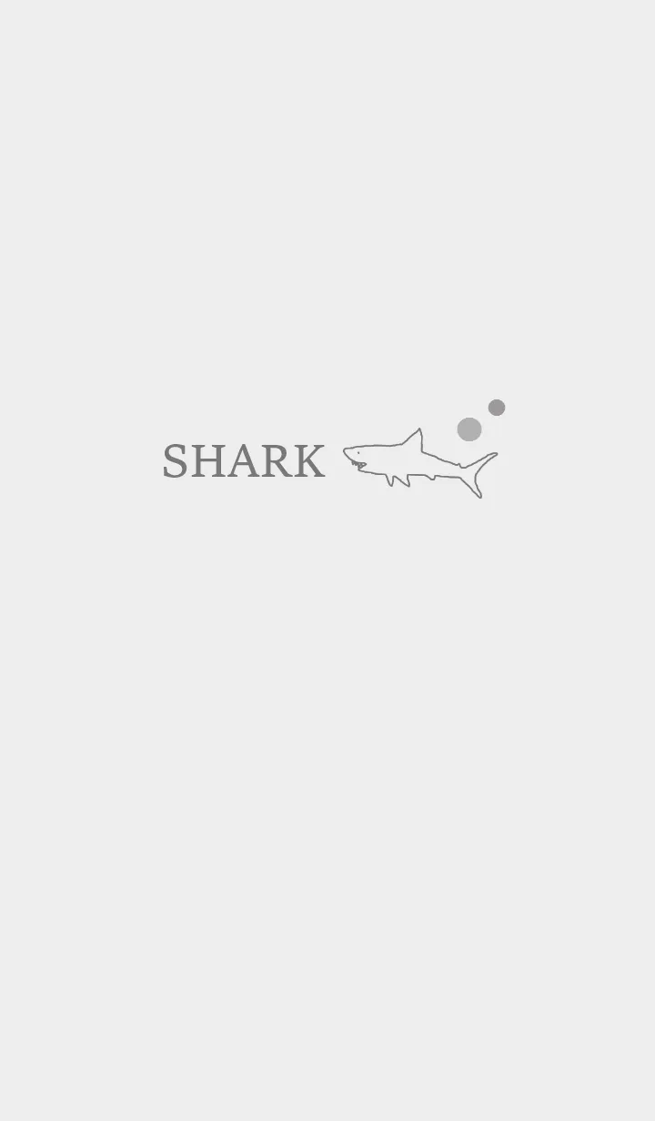 [LINE着せ替え] SHARK -light gray-の画像1