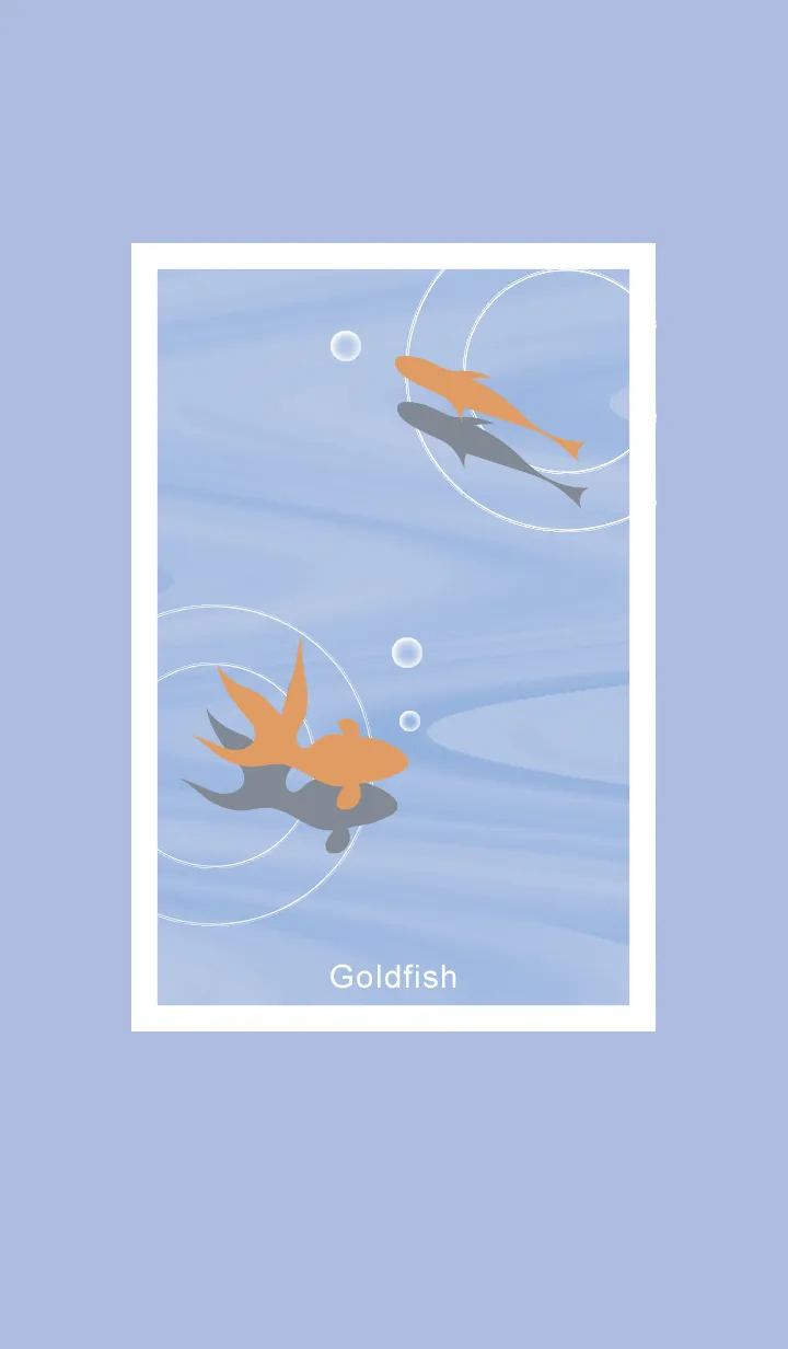 [LINE着せ替え] ～金魚♥パープル08_1～の画像1