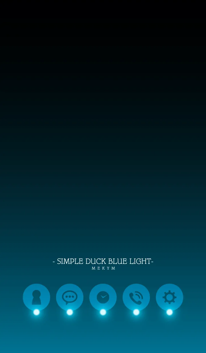 [LINE着せ替え] - SIMPLE DUCK BLUE LIGHT -の画像1