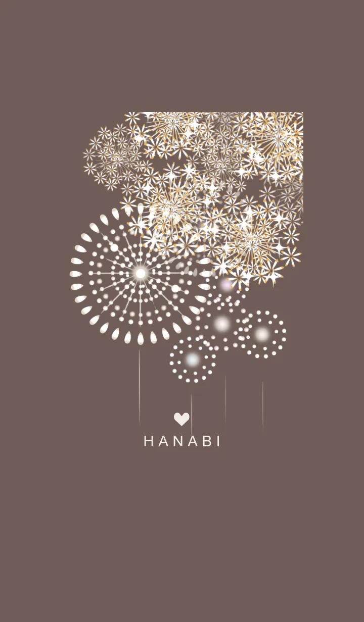 [LINE着せ替え] ～花火★ブラウン02_1～の画像1