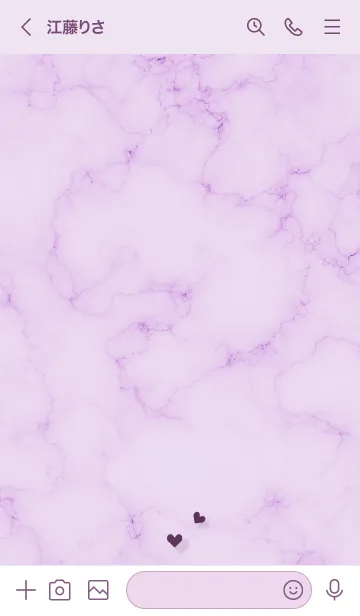 [LINE着せ替え] ～コネクト♥パープル65_1～の画像3