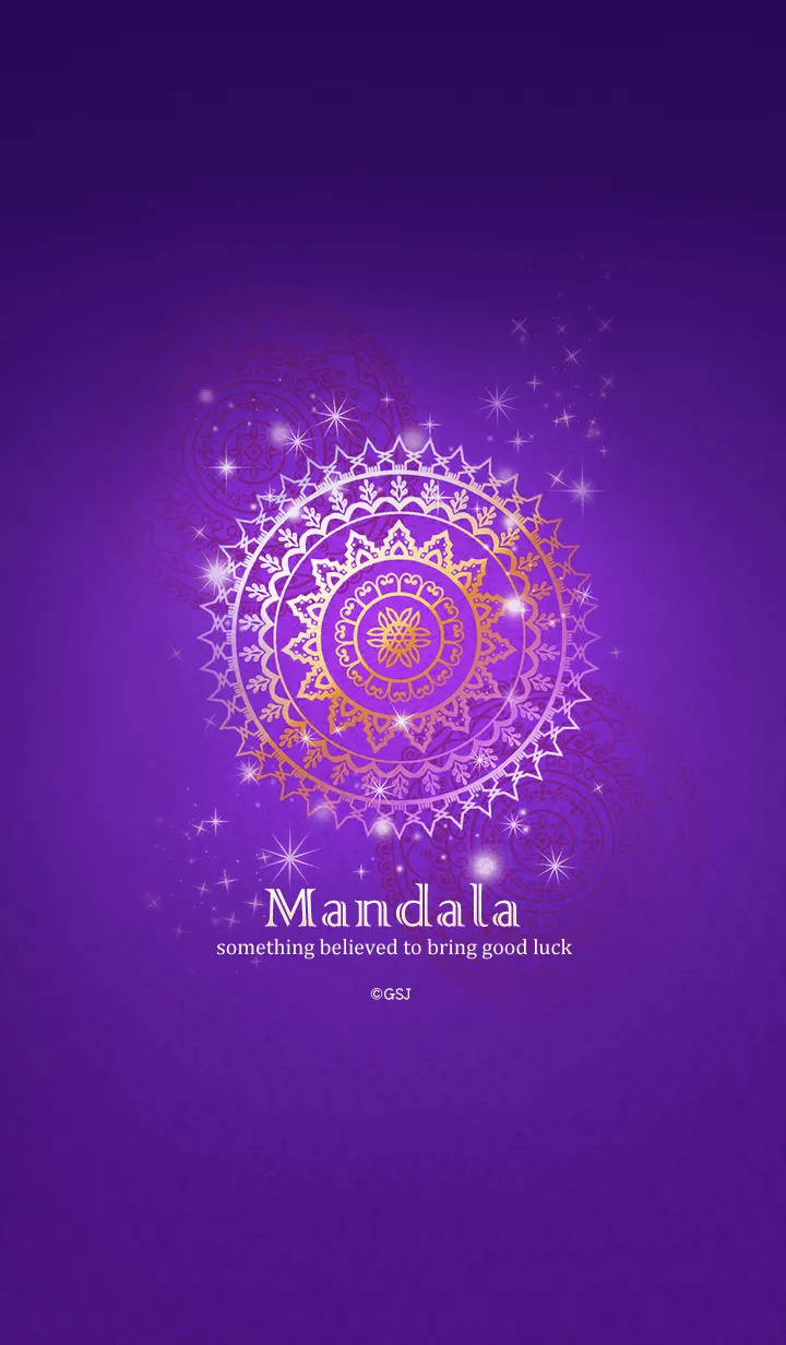 [LINE着せ替え] 全運気が上がる紫の曼荼羅の画像1