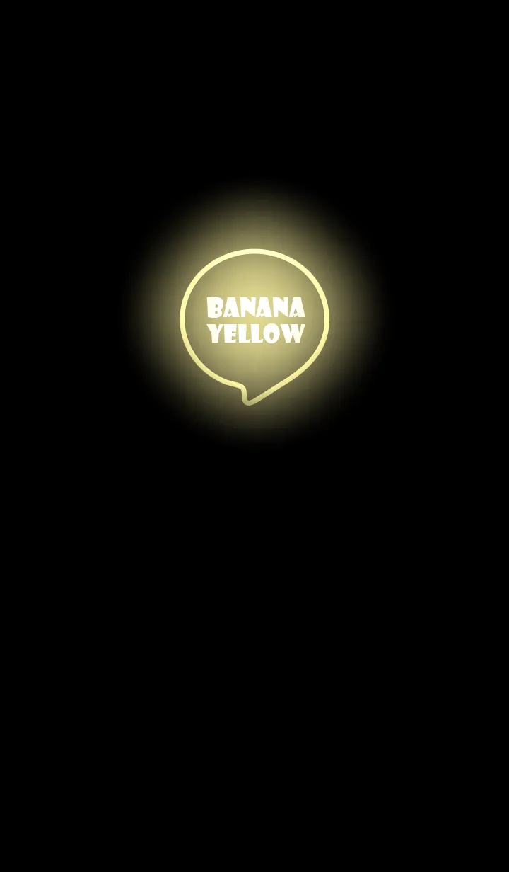 [LINE着せ替え] Banana Yellow Neon Theme Ver.4 (JP)の画像1