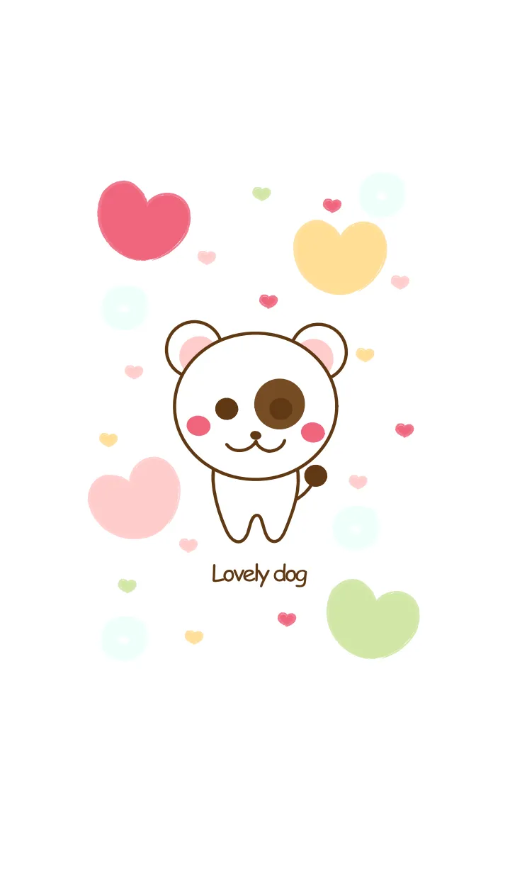 [LINE着せ替え] Lovely dog 9 :)の画像1