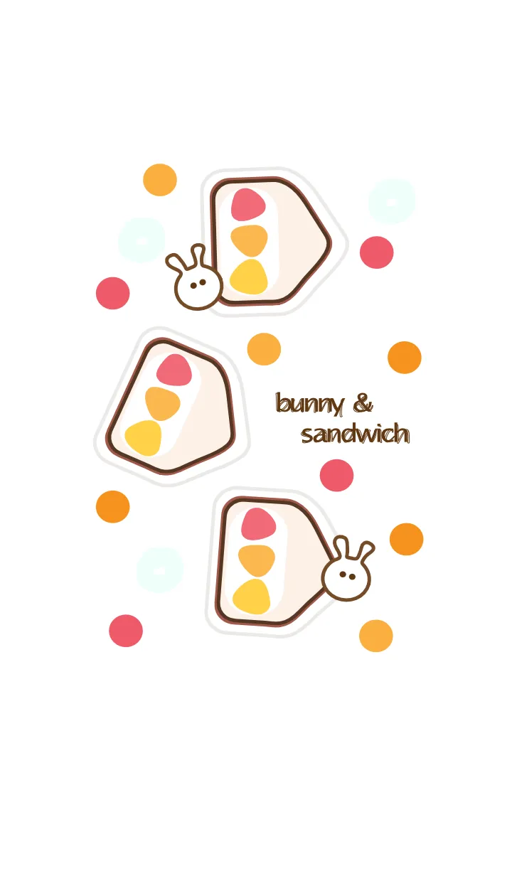 [LINE着せ替え] mini bunny & sandwich 8の画像1