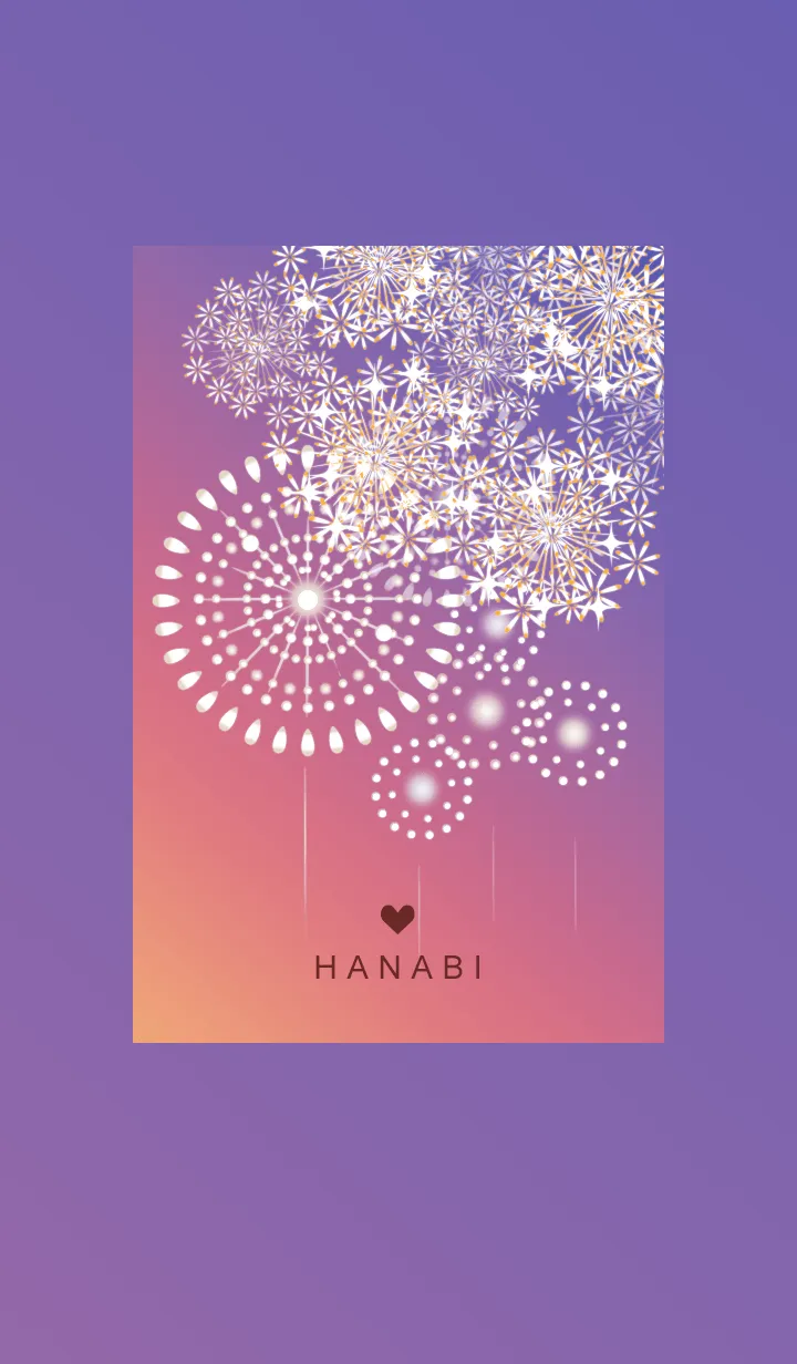 [LINE着せ替え] ～花火★ブラウン03_1～の画像1