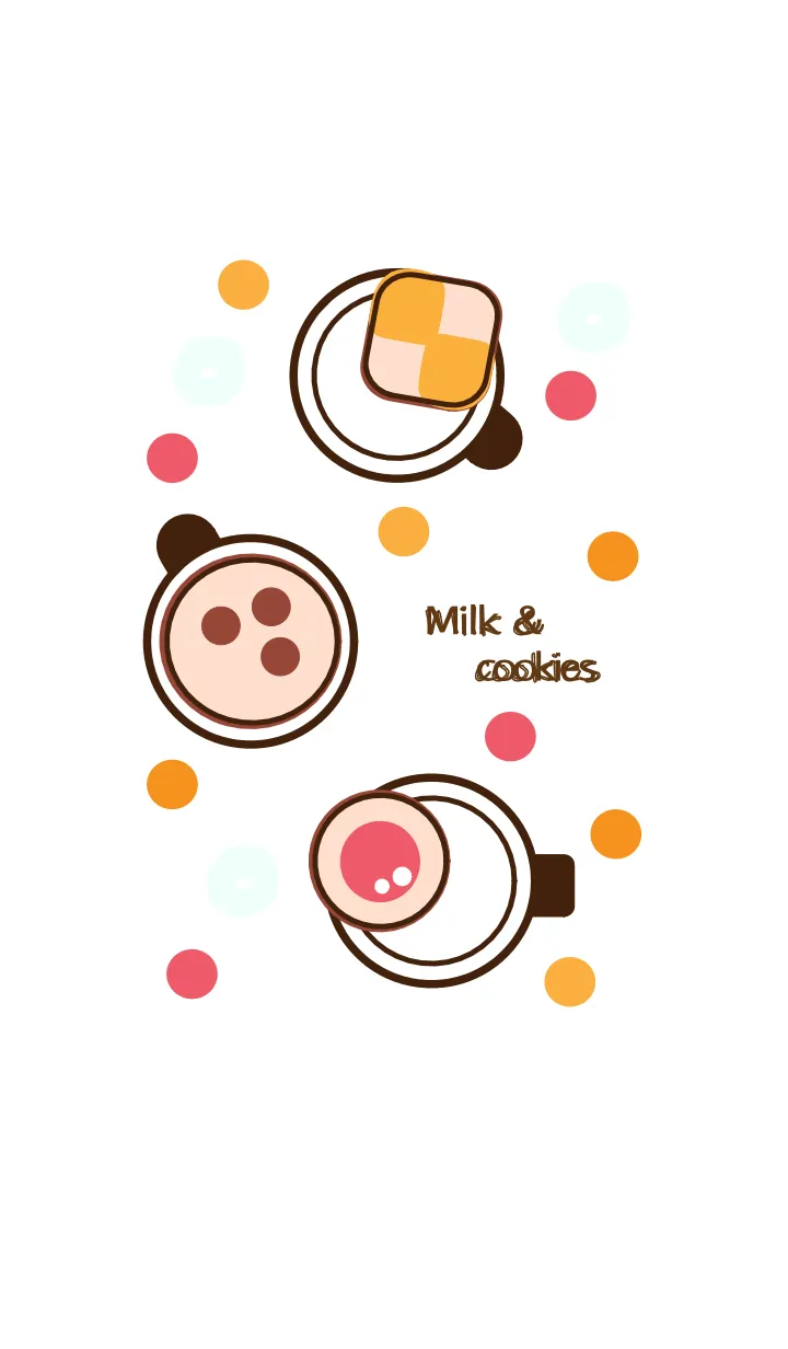 [LINE着せ替え] Milk & Cookies 7の画像1