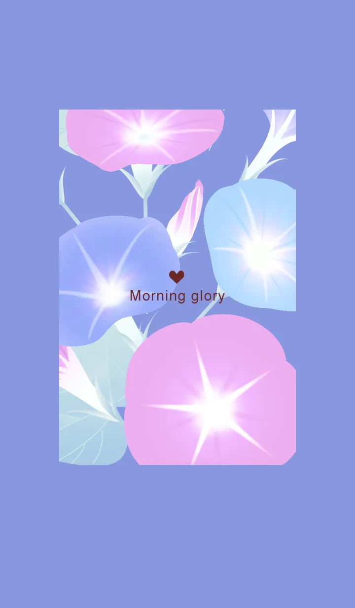 [LINE着せ替え] ～朝顔♥パープル04_1～の画像1