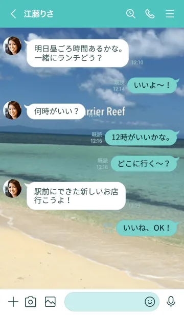 [LINE着せ替え] 海 Great Barrier Reefの画像4
