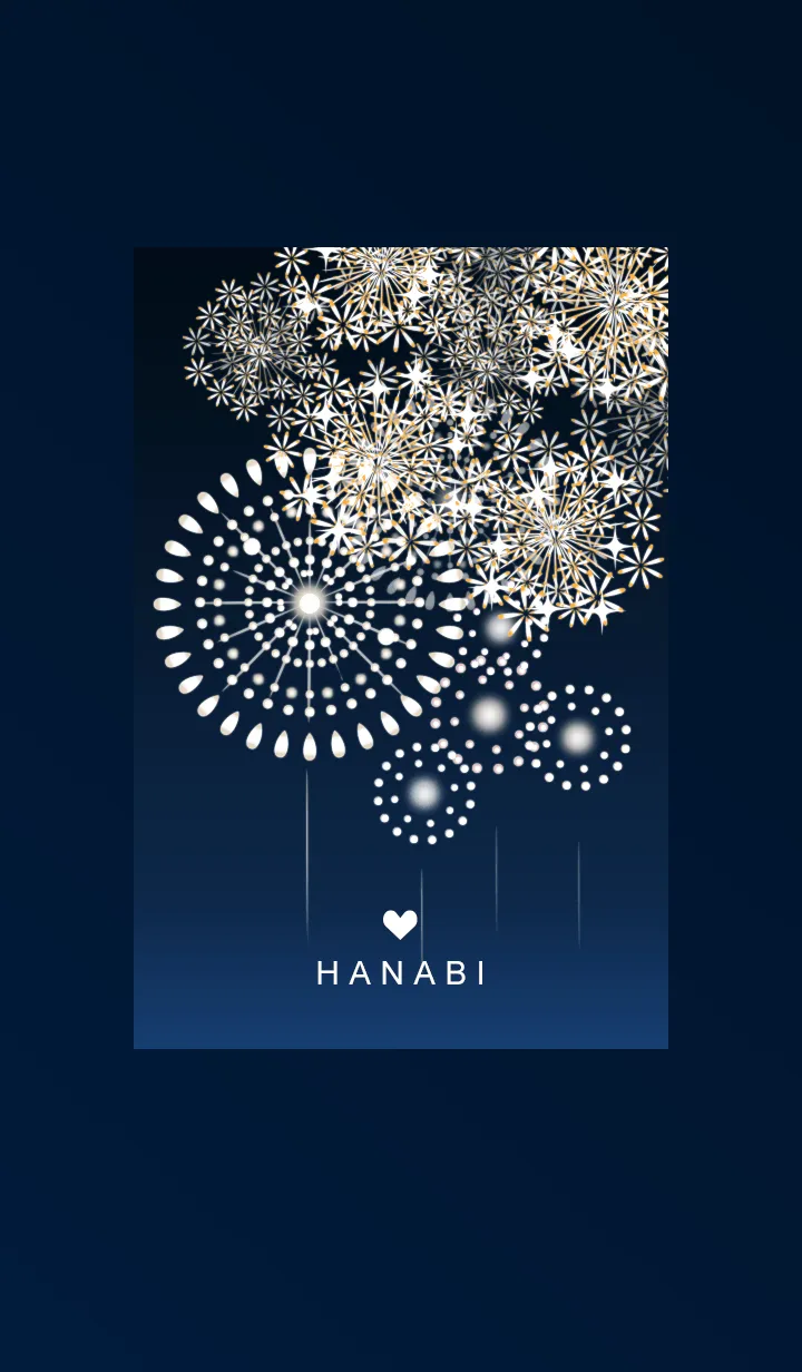 [LINE着せ替え] ～花火★ブルー08_1～の画像1