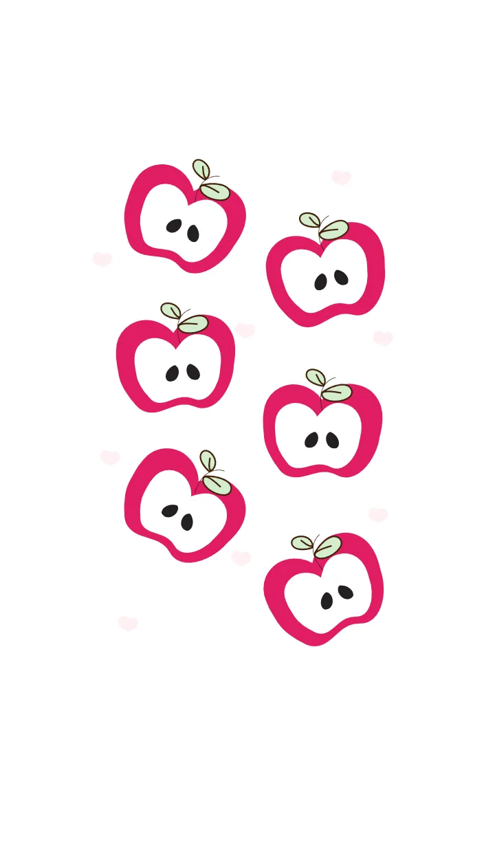 [LINE着せ替え] Lovely apples theme 17の画像1