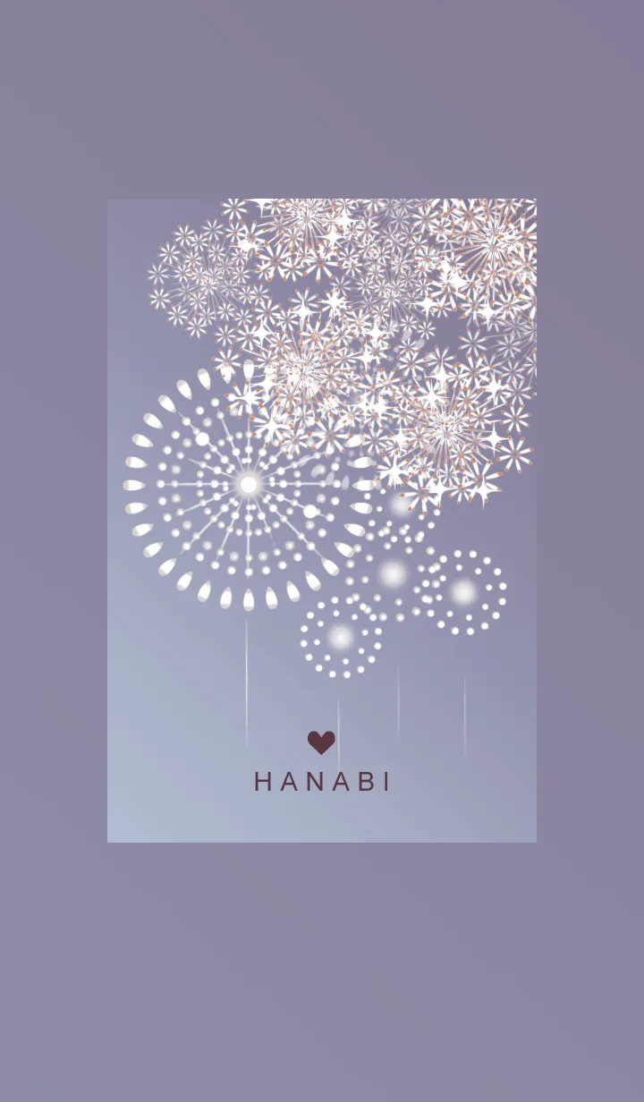 [LINE着せ替え] ～花火★パープル06_1～の画像1