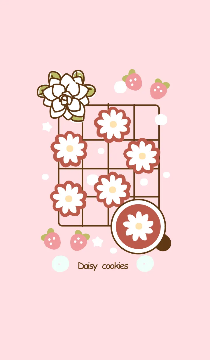 [LINE着せ替え] Little daisy cookies 5の画像1