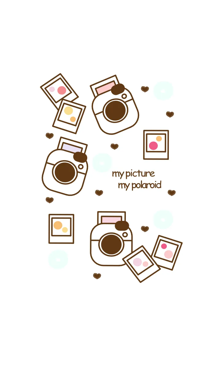 [LINE着せ替え] Lovely art polaroid 9の画像1