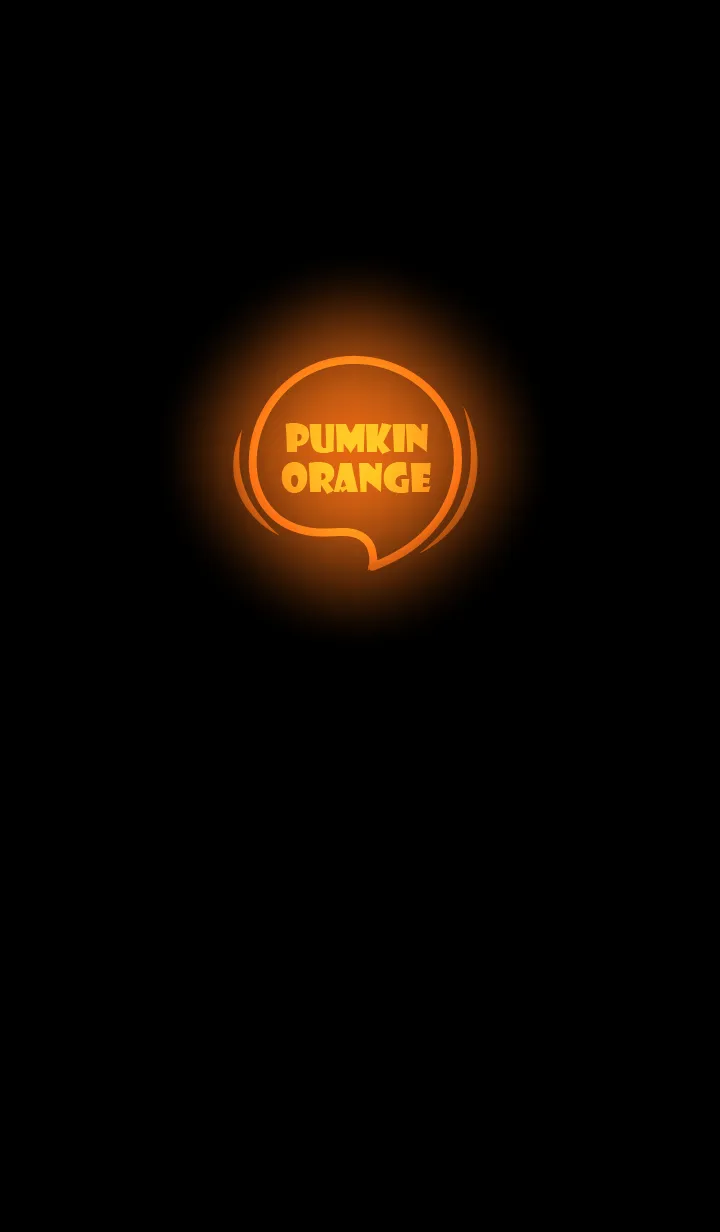 [LINE着せ替え] Pumpkin Orange Neon Theme Ver.7 (JP)の画像1