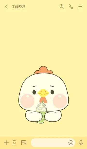 [LINE着せ替え] White Chicken  Love Food Theme (JP)の画像3