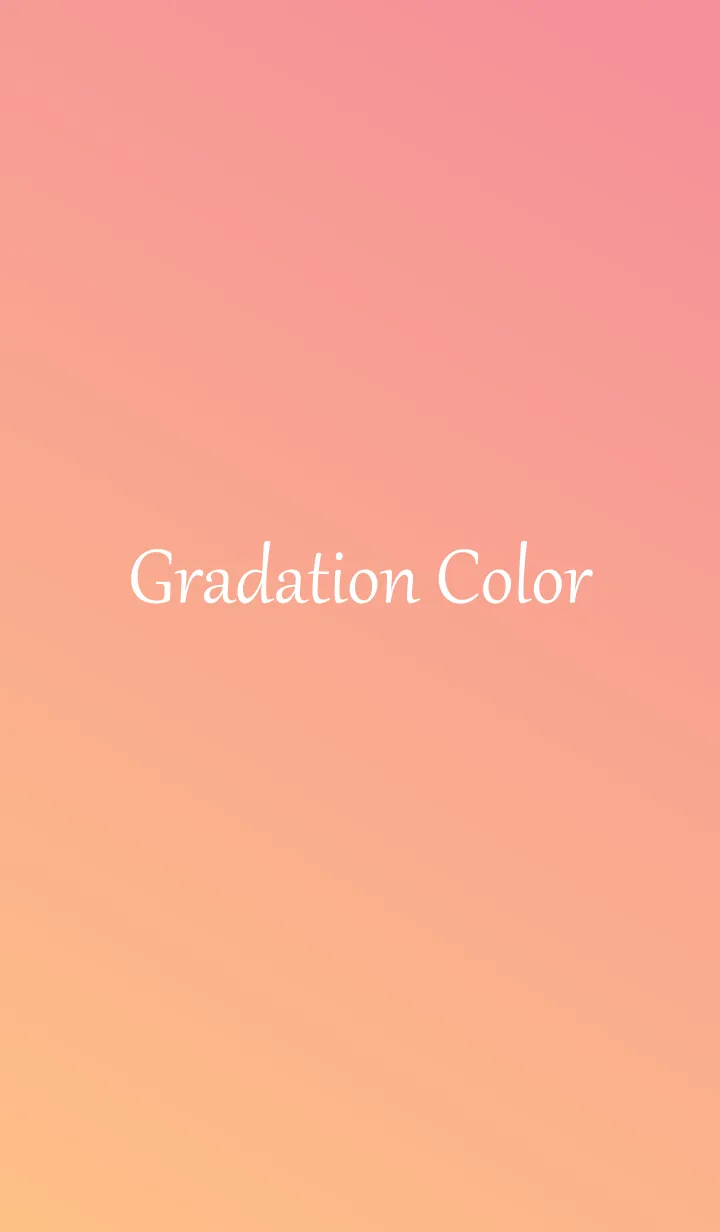 [LINE着せ替え] Gradation Color *Orange 2*の画像1