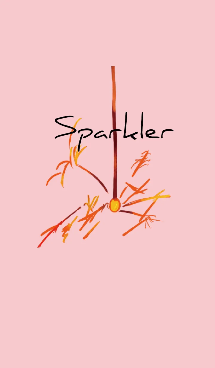 [LINE着せ替え] ピンク : 線香花火の画像1