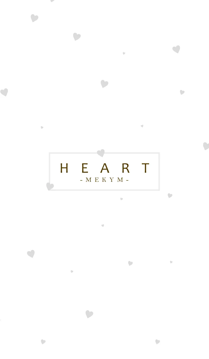 [LINE着せ替え] HEART-Gray MEKYM 36の画像1