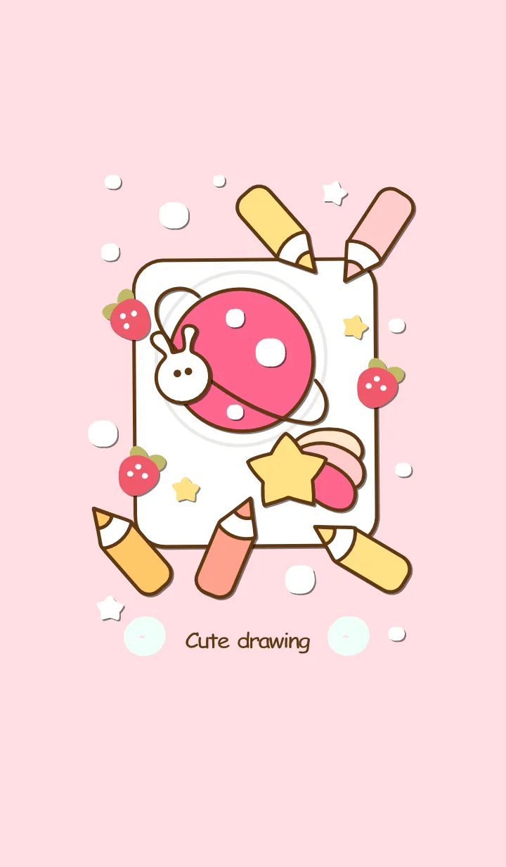 [LINE着せ替え] Little planet drawing 6 :)の画像1