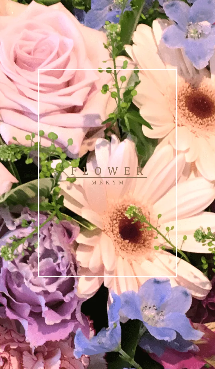 FLOWER-beautiful 9のLINE着せ替え