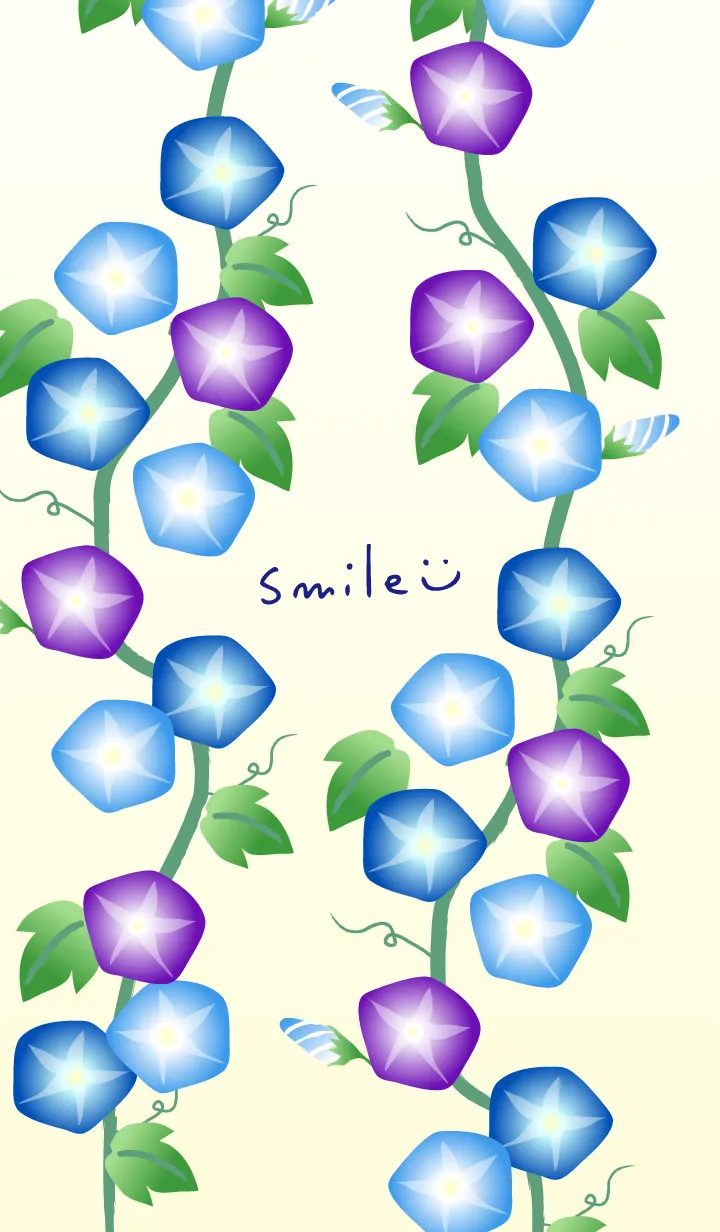 [LINE着せ替え] 朝顔 シンプル15の画像1