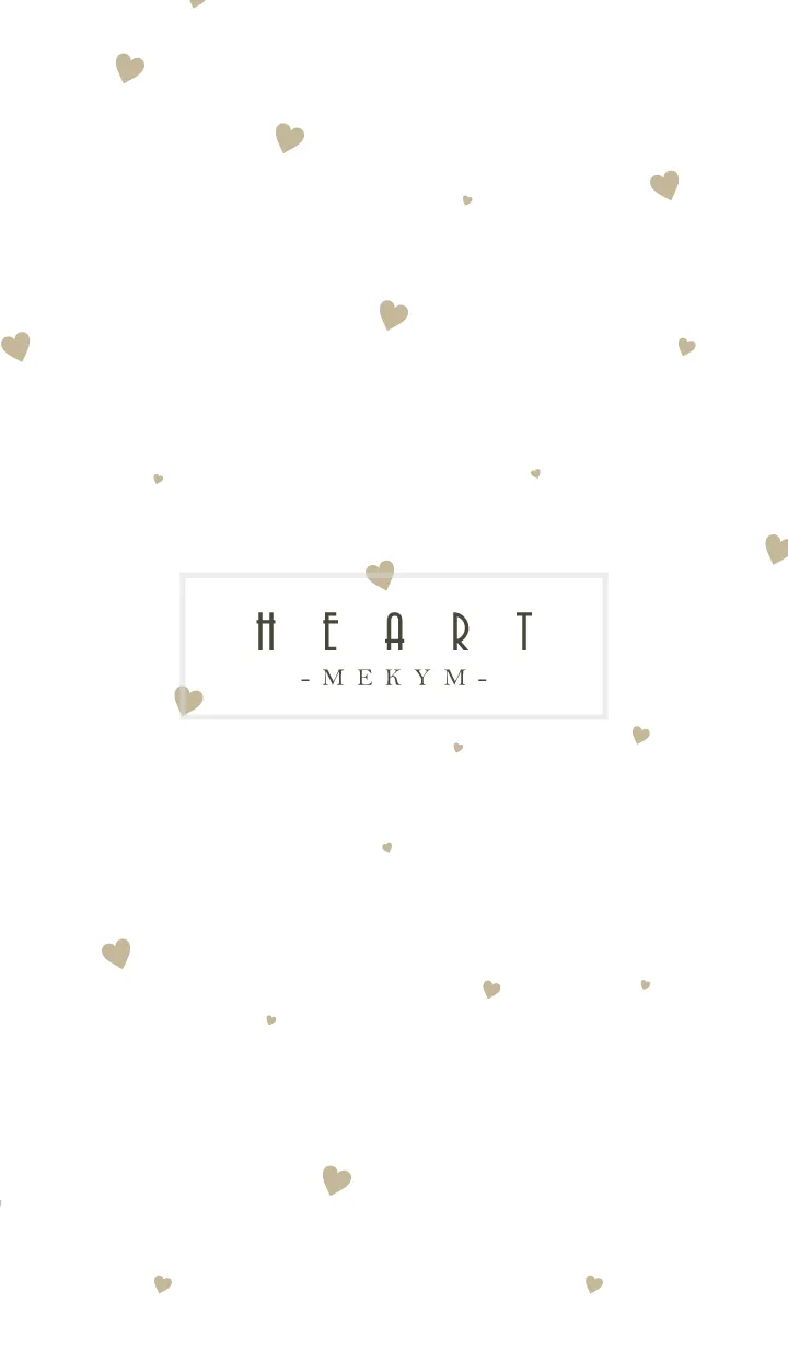 [LINE着せ替え] HEART-Beige MEKYM 36の画像1