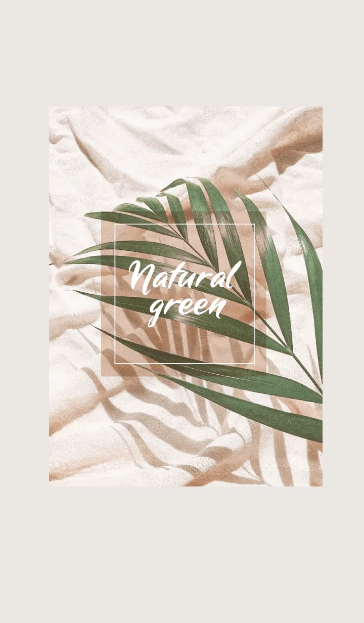 [LINE着せ替え] Natural green Coffee time_3の画像1