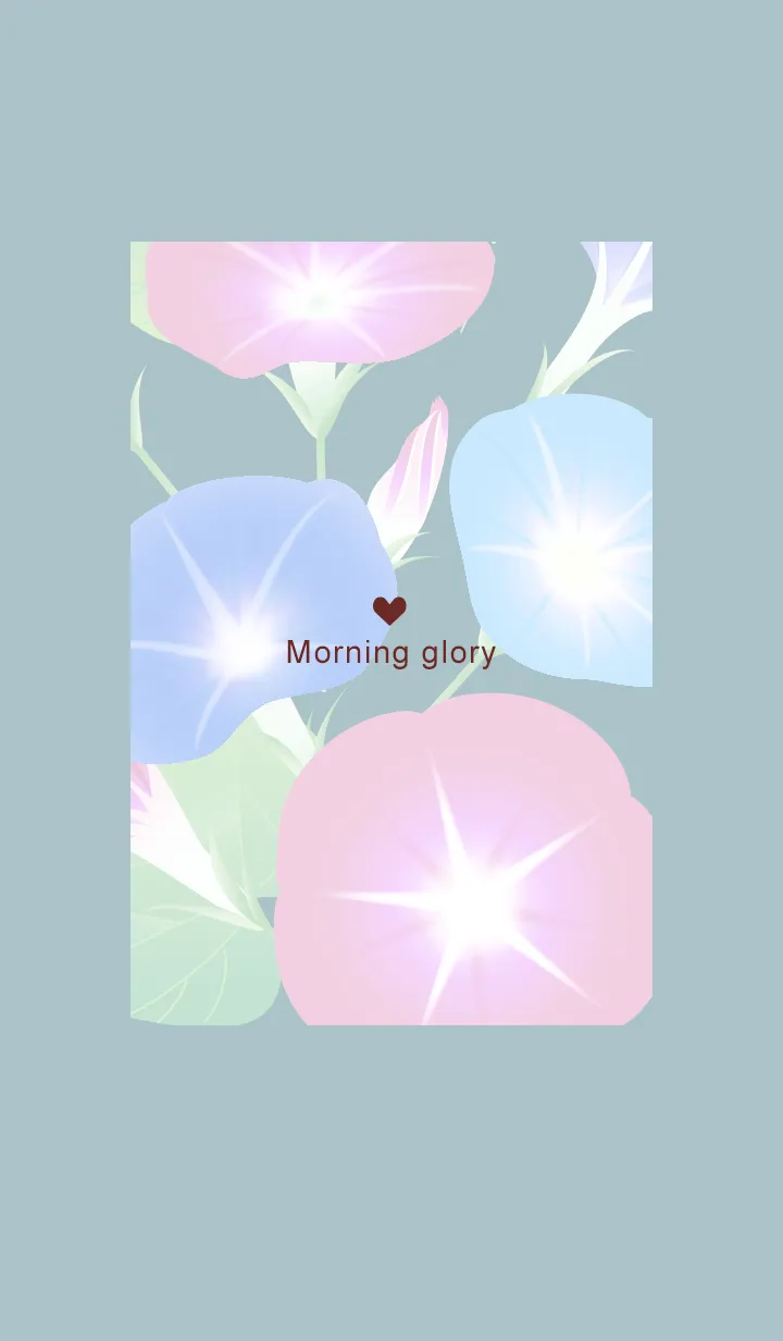 [LINE着せ替え] ～朝顔♥グリーン03_1～の画像1