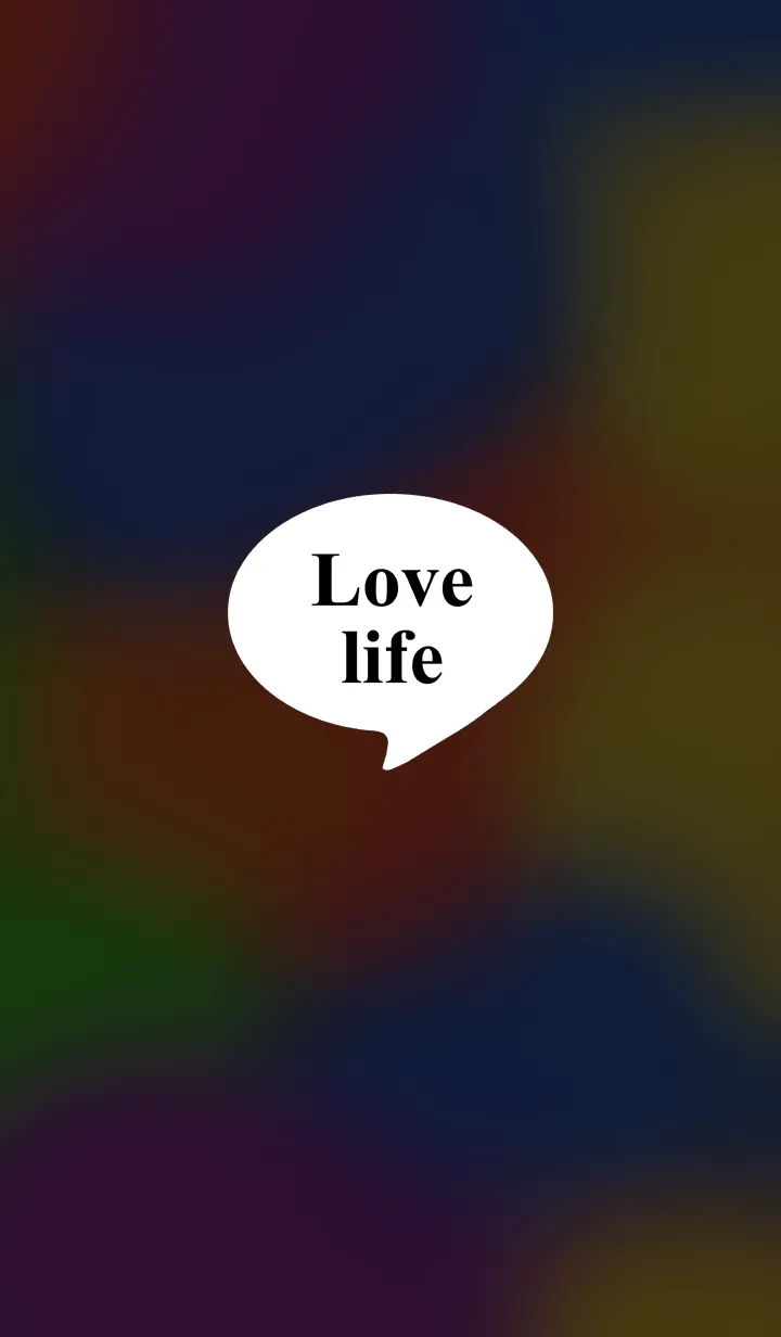 [LINE着せ替え] 簡約繽紛夢幻系(黑色)の画像1