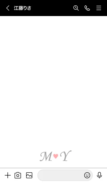 [LINE着せ替え] Love Initial M&Y イニシャル 6の画像3