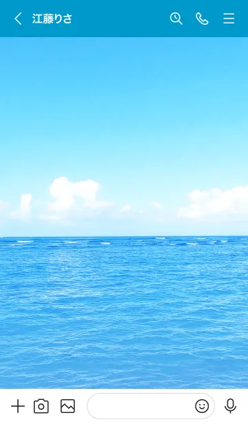 [LINE着せ替え] HAWAIIAN BLUE.SUMMER 21の画像3
